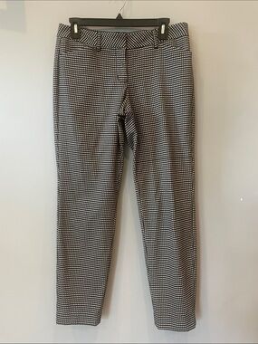 Express Black and White patterned  Stretch Trousers